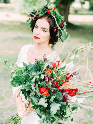 Осенняя свадьба: 50 букетов невесты 