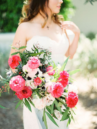 Вечная классика: 50 свадебных букетов в розовом цвете 