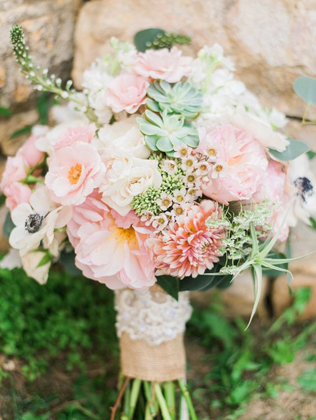 Вечная классика: 50 свадебных букетов в розовом цвете 