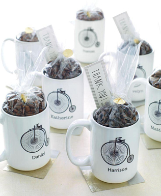 съедобные подарки гостям на свадьбе, кофейные зёрна 