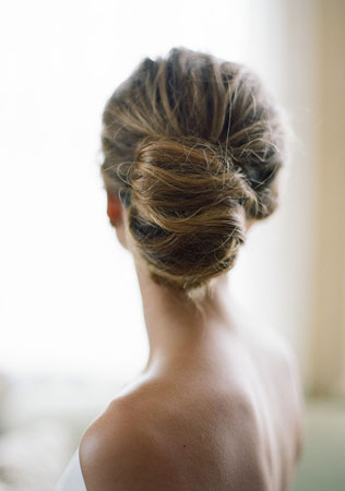 свадебные прически для длинных волос, ракушка 