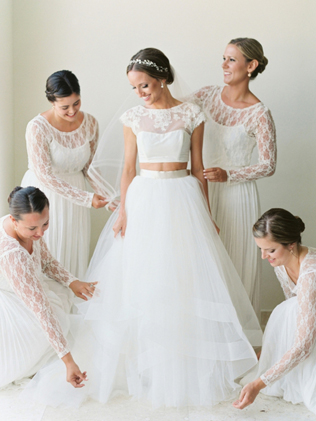 В предвкушении весны: 50 раздельных свадебных платьев 