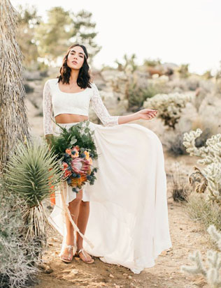 В предвкушении весны: 50 раздельных свадебных платьев 