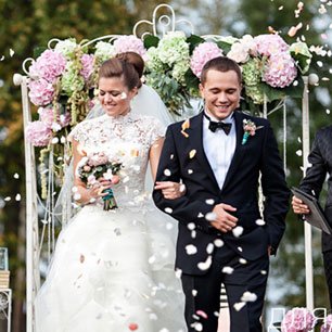 Гламурная свадьба в бирюзовом и розовом цветах