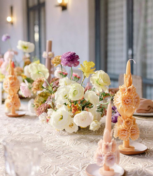 Декор свадебного стола: 51 идея для центральных украшений, 