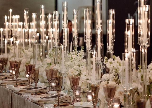 Декор свадебного стола: 51 идея для центральных украшений, 
