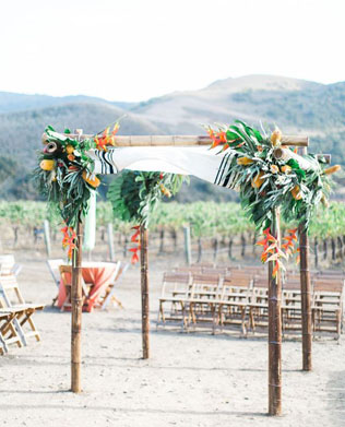 55 идей для свадьбы в тропическом стиле 