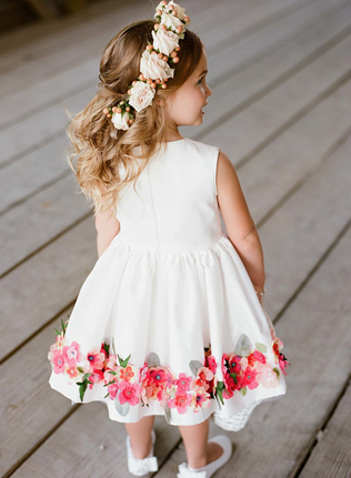 Платье с цветочным принтом для девочек