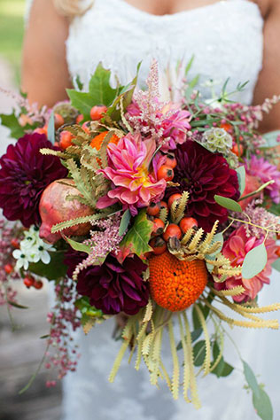 осенний букет невесты