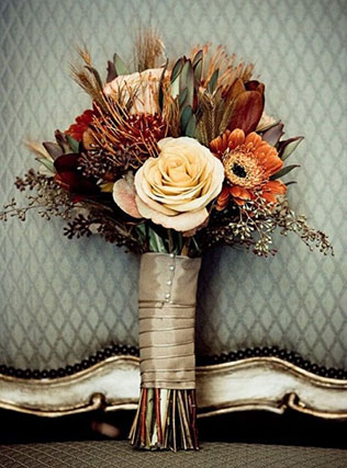 осенний букет невесты