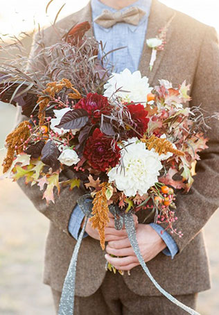 осенний букет невесты