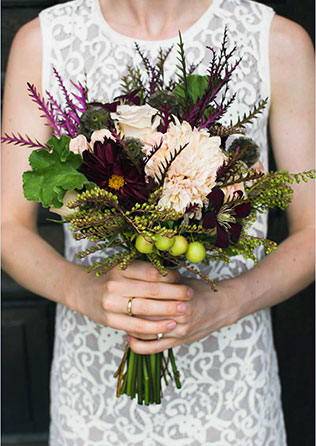 осенний букет невесты