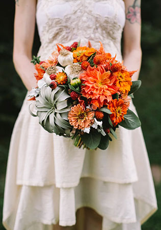 осенний букет невесты