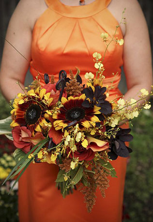 осенний букет невесты