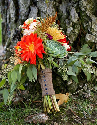 осенний букет невесты