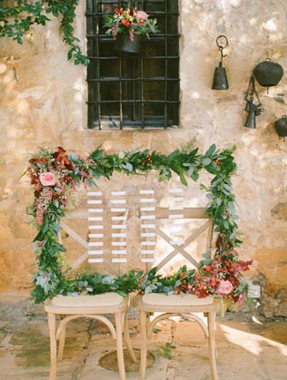 60 оригинальных идей для дизайна рассадочных карточек, карточки в цветочной рамке