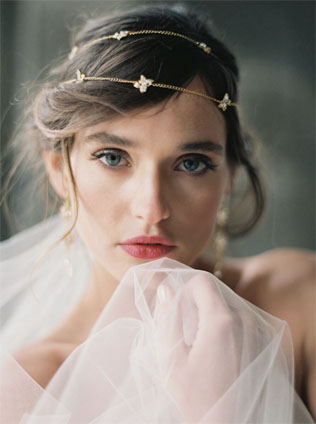 Зимние свадебные аксессуары: 60 украшений для волос 