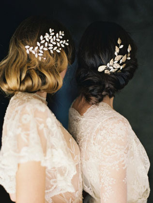 Зимние свадебные аксессуары: 60 украшений для волос 