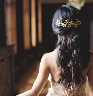 Зимние свадебные аксессуары: 60 украшений для волос 