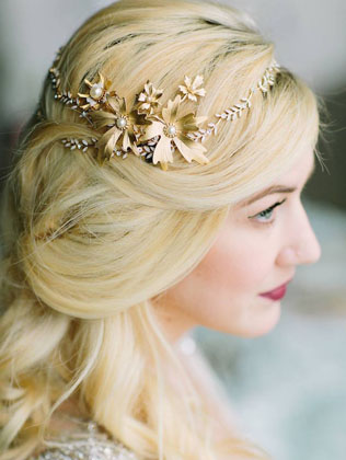 Зимние свадебные аксессуары: 60 украшений для волос 