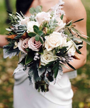 Зимняя свадьба: 60 букетов невесты 