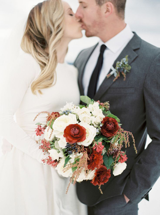 Зимняя свадьба: 60 букетов невесты 