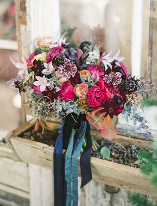 Зимняя свадьба: 60 букетов невесты 