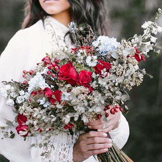 Зимняя свадьба: 60 букетов невесты 