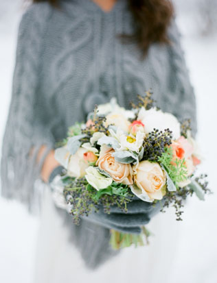Зимняя свадьба: 60 букетов невесты 