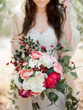 Зимняя свадьба: 60 букетов невесты 