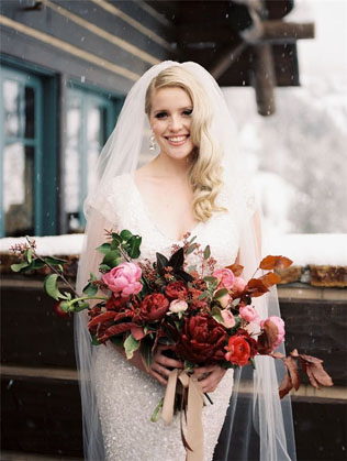 Зимняя свадьба: 60 букетов невесты 