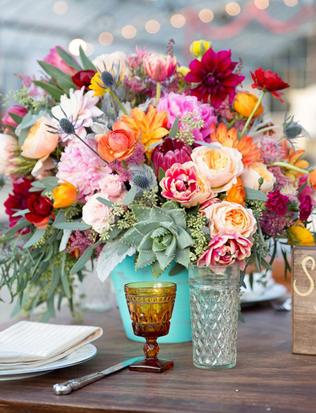 Осенняя свадьба: 68 цветочных композиций 