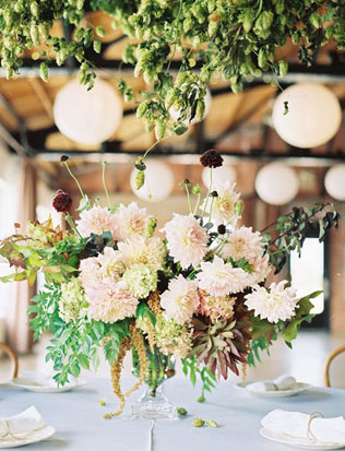 Осенняя свадьба: 68 цветочных композиций 