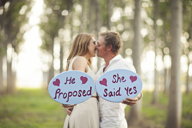 предложение руки на природе