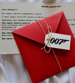 тематическая свадьба по фильмам о Джеймсе Бонде
