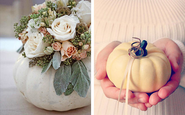 осенняя свадьба, тыква в декоре