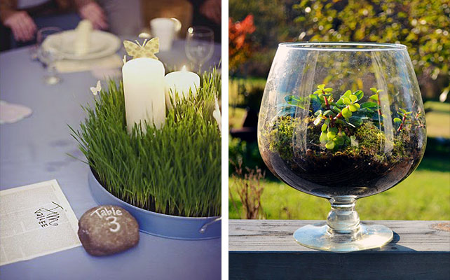 осенняя свадьба, эко-стиль в декоре