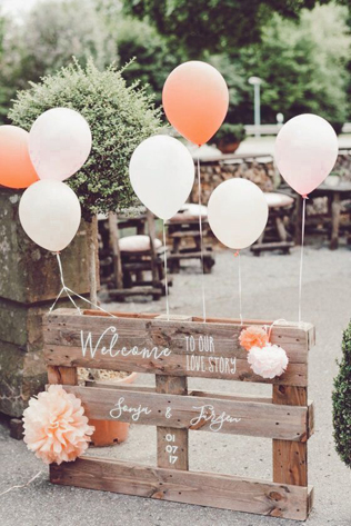 тренды свадебного декора 2019, воздушные шары в декоре 