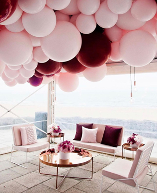 тренды свадебного декора 2019, воздушные шары в декоре 