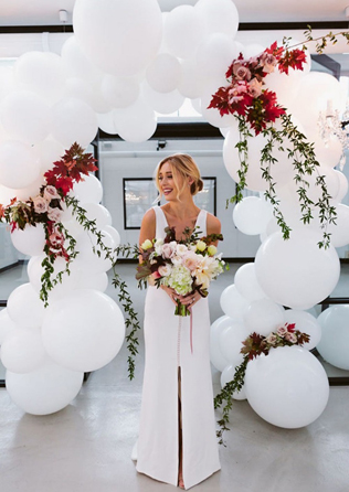 тренды свадебного декора 2019, воздушные шары в декоре 
