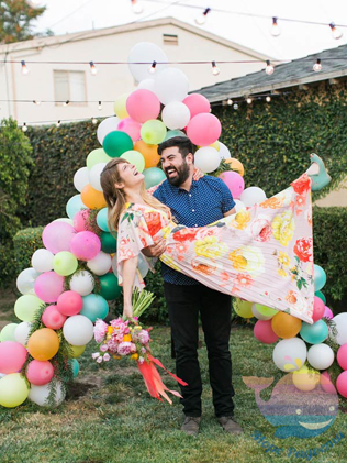 тренды свадебного декора 2019, воздушные шары в декоре 
