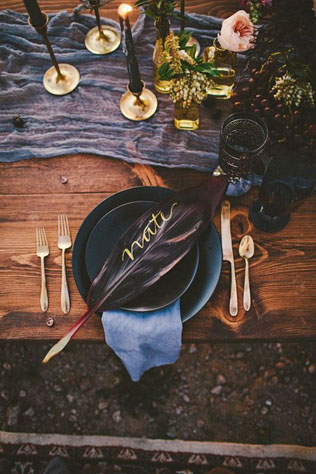 тренды свадебного декора 2019, глубокая и насыщенная цветовая палитра 