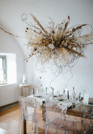 тренды свадебного декора 2019, необычная свадебная флористика