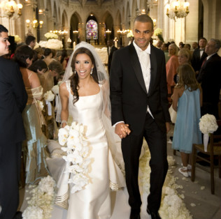 Свадебный торт Евы Лонгории и Тони Паркера (2007) 