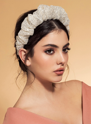 аксессуары для невест 2020, массивный ободок 