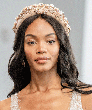 аксессуары для невест 2020, массивный ободок 