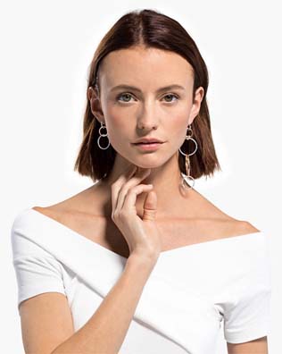 аксессуары для невест 2020, серьги-кольца 