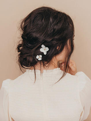 аксессуары для невест 2020, цветочные заколки 