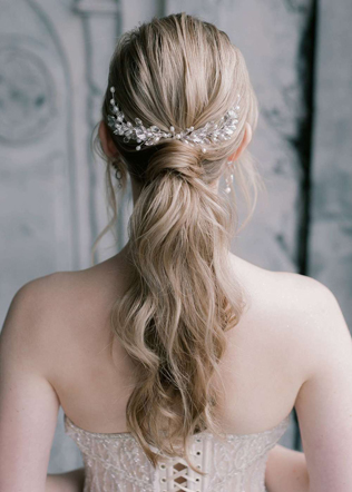 аксессуары для невест 2020, цветочная веточка в прическу 