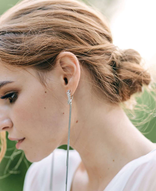 аксессуары для невест 2020, серьги в стиле минимализм 